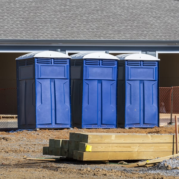 what is the maximum capacity for a single porta potty in Kinderhook New York